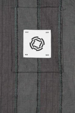 Dark Check LS Zip Shirt -Style On Boards 132