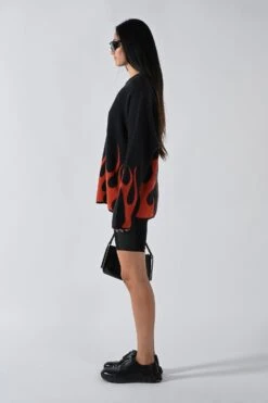 Merino Flame Knitted Sweater - Red -Style On Boards 153 d4b27c75 e062 4efb b5c3 b0fa8d8da5a0