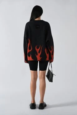 Merino Flame Knitted Sweater - Red -Style On Boards 154 17f4ca61 775e 40e2 b15e d568b9544c40