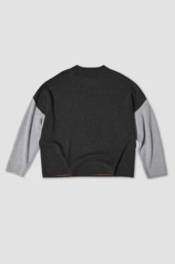 Merino Post Wave 2 Tone Knitted Sweater -Style On Boards 160 72ab7a7e 5e85 48dd a732 3d4b04596378