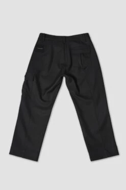 Merino Piston Pleated Patch Cargo Pant - Black -Style On Boards 166