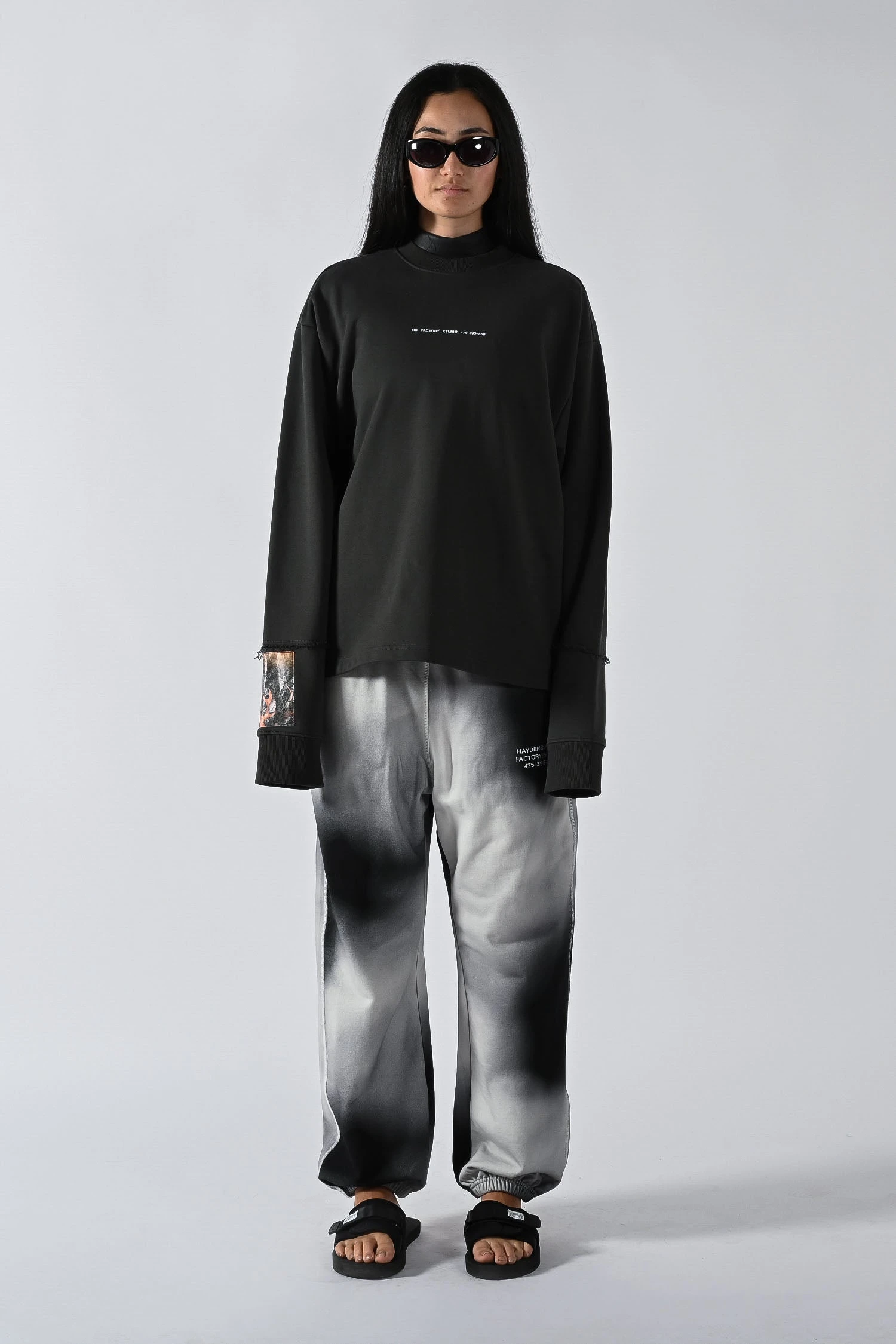 Double Up Crew Sweater - Tarmac Flame 2 Double Up Crew Sweater - Tarmac Flame - Image 2