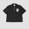 Solace Qtr Zip Shirt - Black
