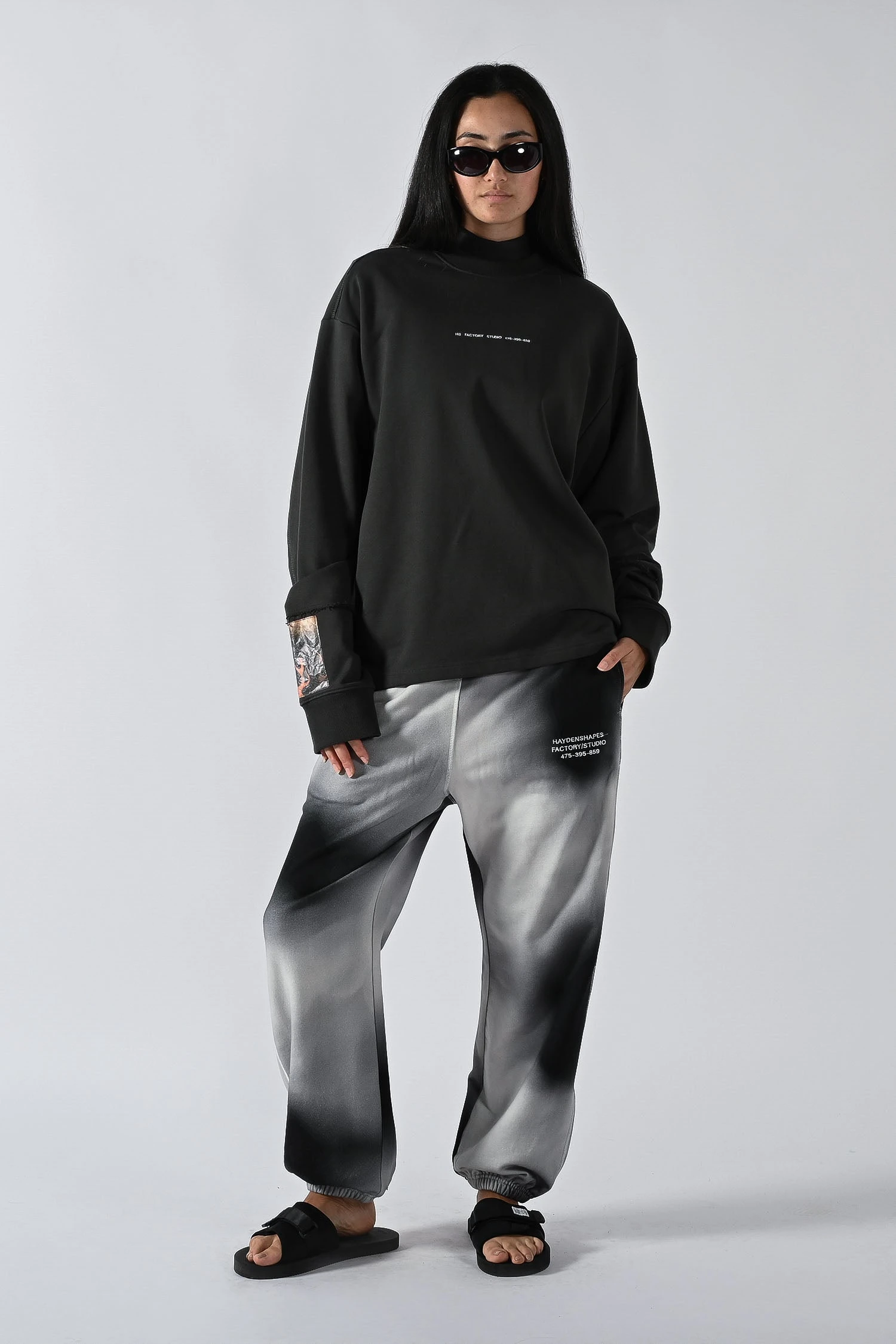 Double Up Crew Sweater - Tarmac Flame 7 Double Up Crew Sweater - Tarmac Flame - Image 7