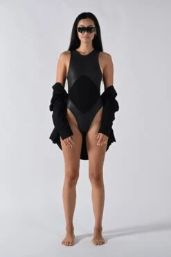 High Water Sun Resistant Swim Shirt - Black