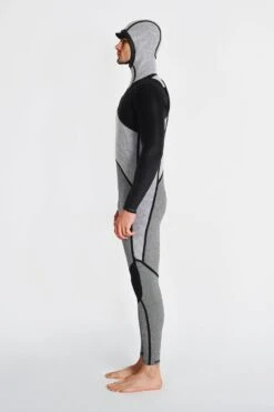 HAYDENSHAPES BY DION LEE MENS FULLSUIT CHESTZIP 5/4MM HOOD -Style On Boards HOODSUIT INSIDE SIDE