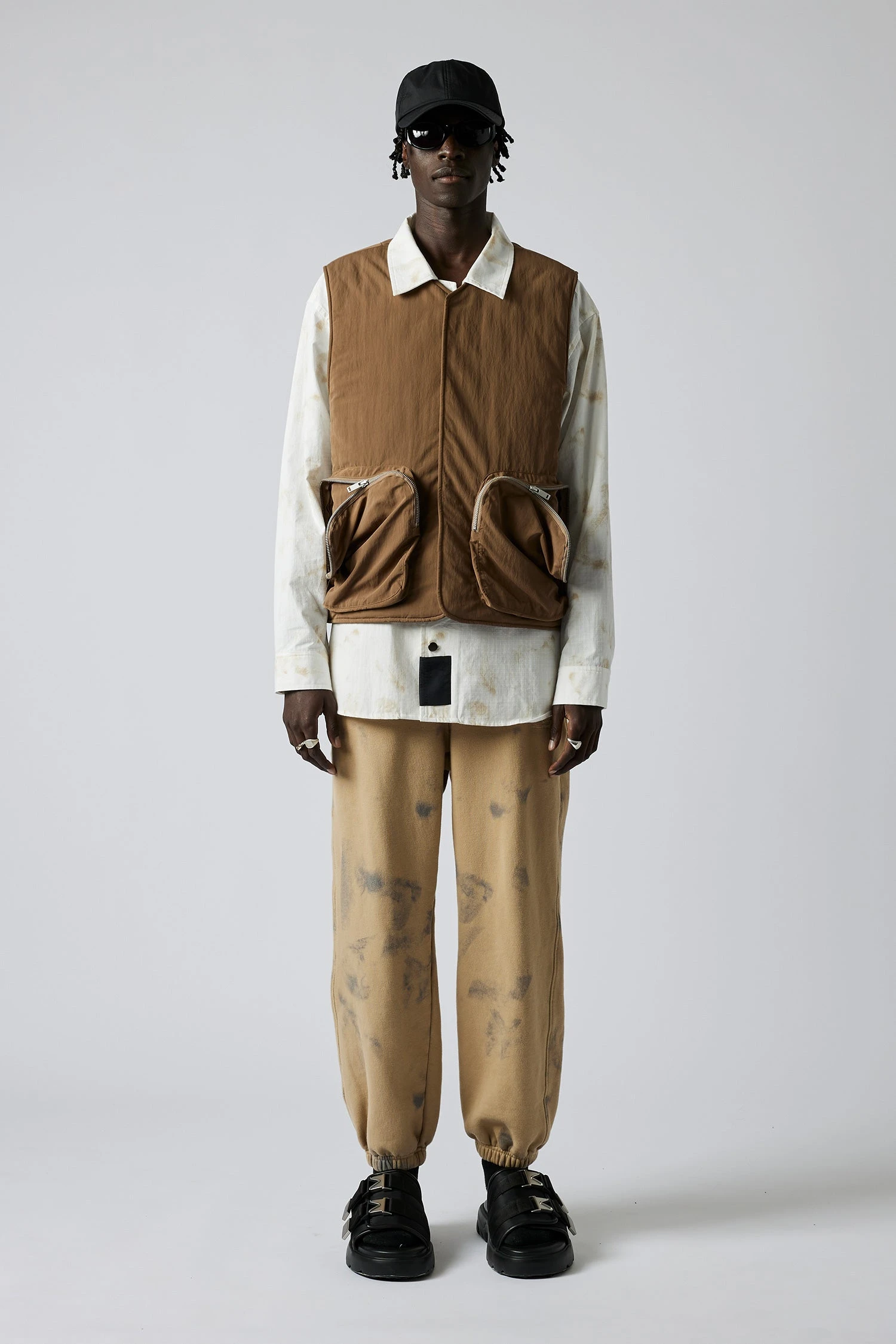 Volume Track Pants - Ash Brown Spray 2 Volume Track Pants - Ash Brown Spray - Image 2