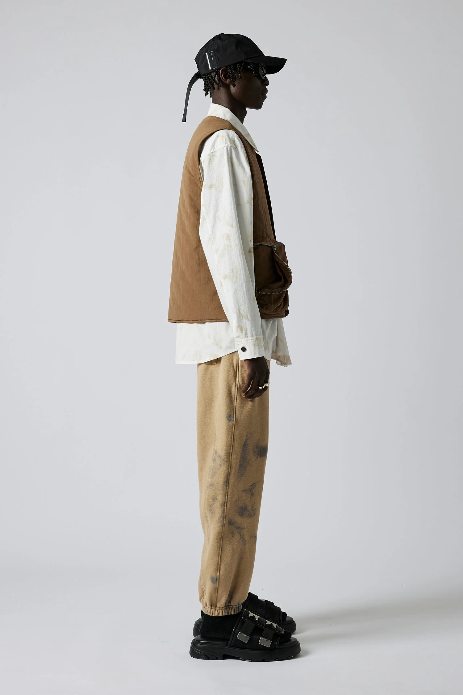 Volume Track Pants - Ash Brown Spray 4 Volume Track Pants - Ash Brown Spray - Image 4