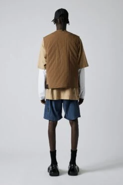 Insulated Gilet Buster -Style On Boards HS 22AP 1028 INSULATED GILET BUSTER ASH BROWN BACK