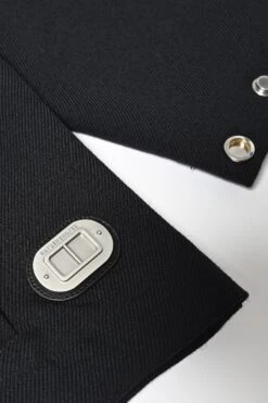 Merino Claxon Hooded Sweater -Style On Boards HS 22AP 1032 MERINO HOODIE CLAXON BLACK metaldetail