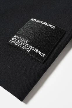 Merino Claxon Hooded Sweater -Style On Boards HS 22AP 1032 MERINO HOODIE CLAXON BLACK patchdetail